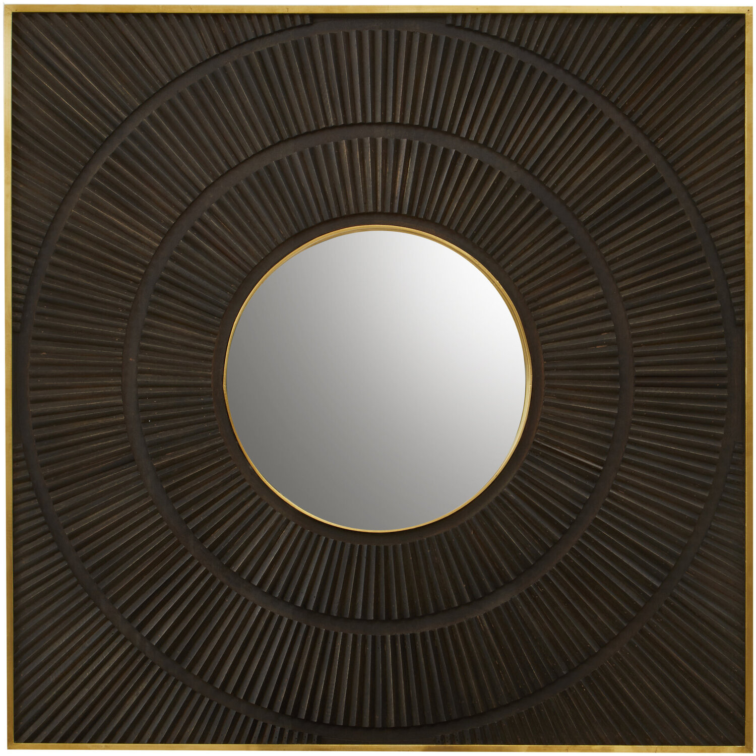 Osaka Wall Mirror - Brown