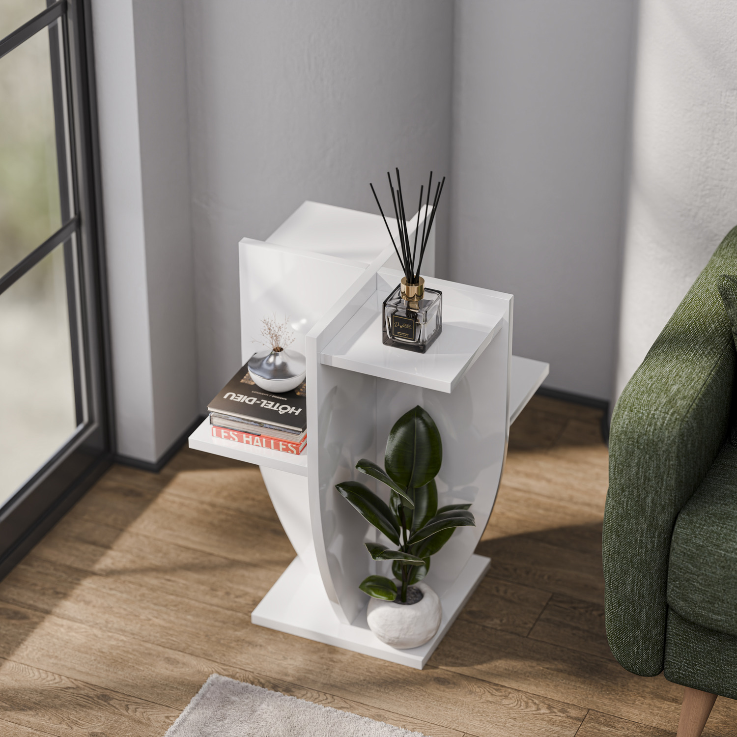 Ceki Plant Stand - White