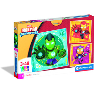 Iron Man and His Awesome Friends 3 x 48 Piece Puzzle Set