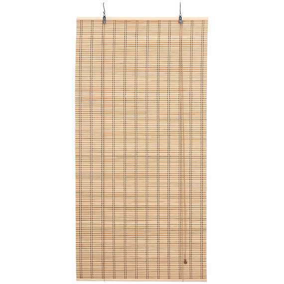 Natural Roll-Up Bamboo Blinds for Windows