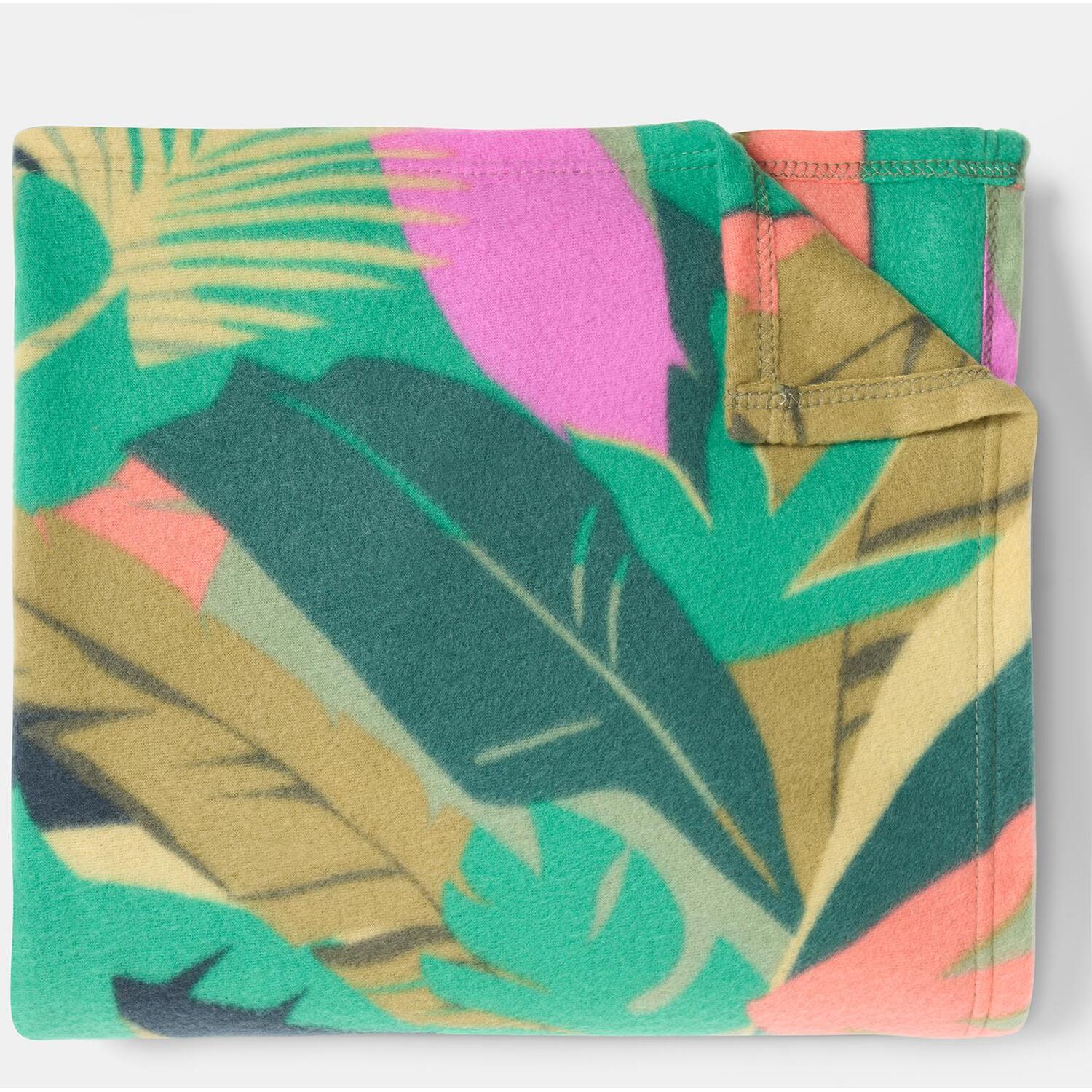 OHS Tropical Print Polar Fleece Throw Blanket Lightweight Bedspread | Size: 120 cm x 150 cm
