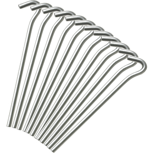Keplin 9 inch Alloy Steel Tent Pegs, 50 Pack
