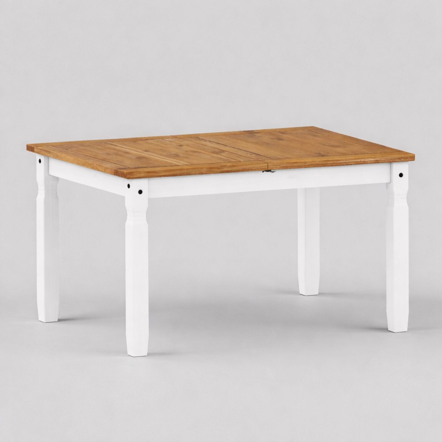 Mercers Furniture Corona White Small Extending Dining Table - Distressed White Wax