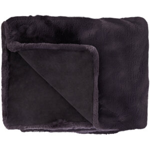 Bosie Lamina Grey Faux Fur Throw