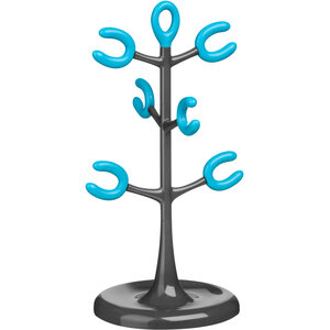Grey and Blue 6 Cup Mug Tree