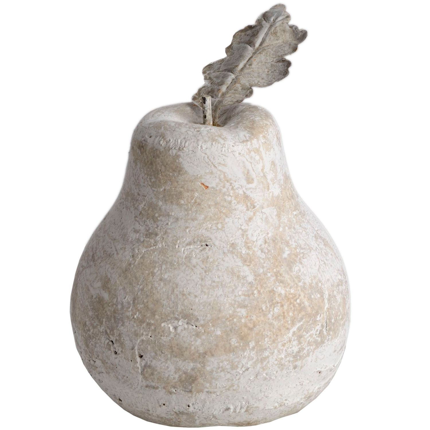 Hill Interiors Distressed Stone Pear - White
