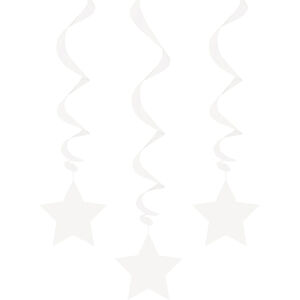 Unique Party Star Hanging Decoration (Pack of 3)