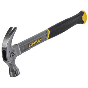 Stanley Tools Curved Claw Hammer Fibreglass Shaft 450G (16Oz)