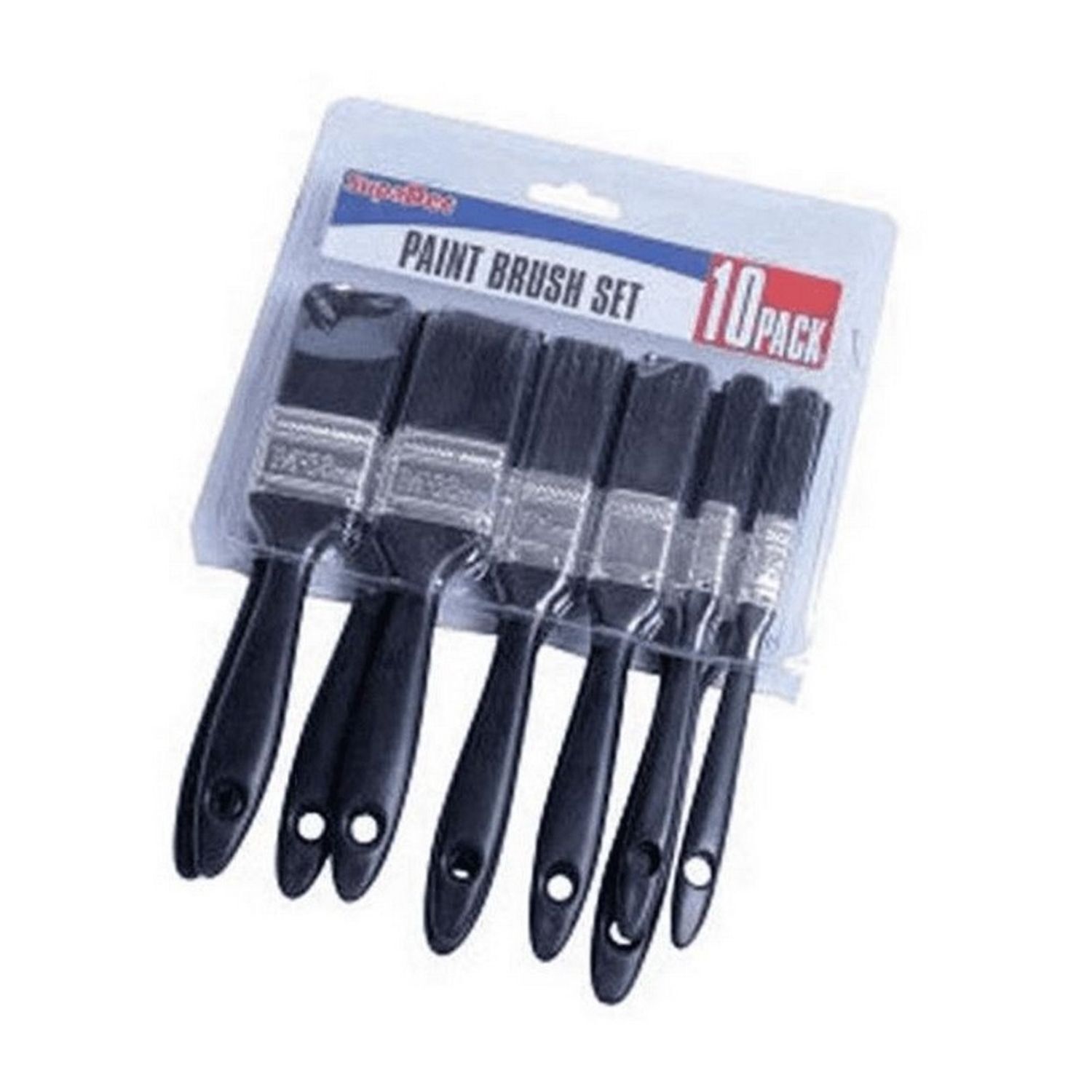Supadec Polyester Brush Set (10 Pack) - Black