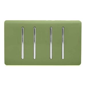 Trendi 4 Gang (2x 2 Way & 2x Intermediate) 10 Amp Light Switch