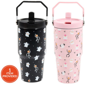 Halloween Stainless Steel Tumbler with Premium Lid