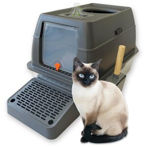 IGAD Stainless Steel Cat Litter Box