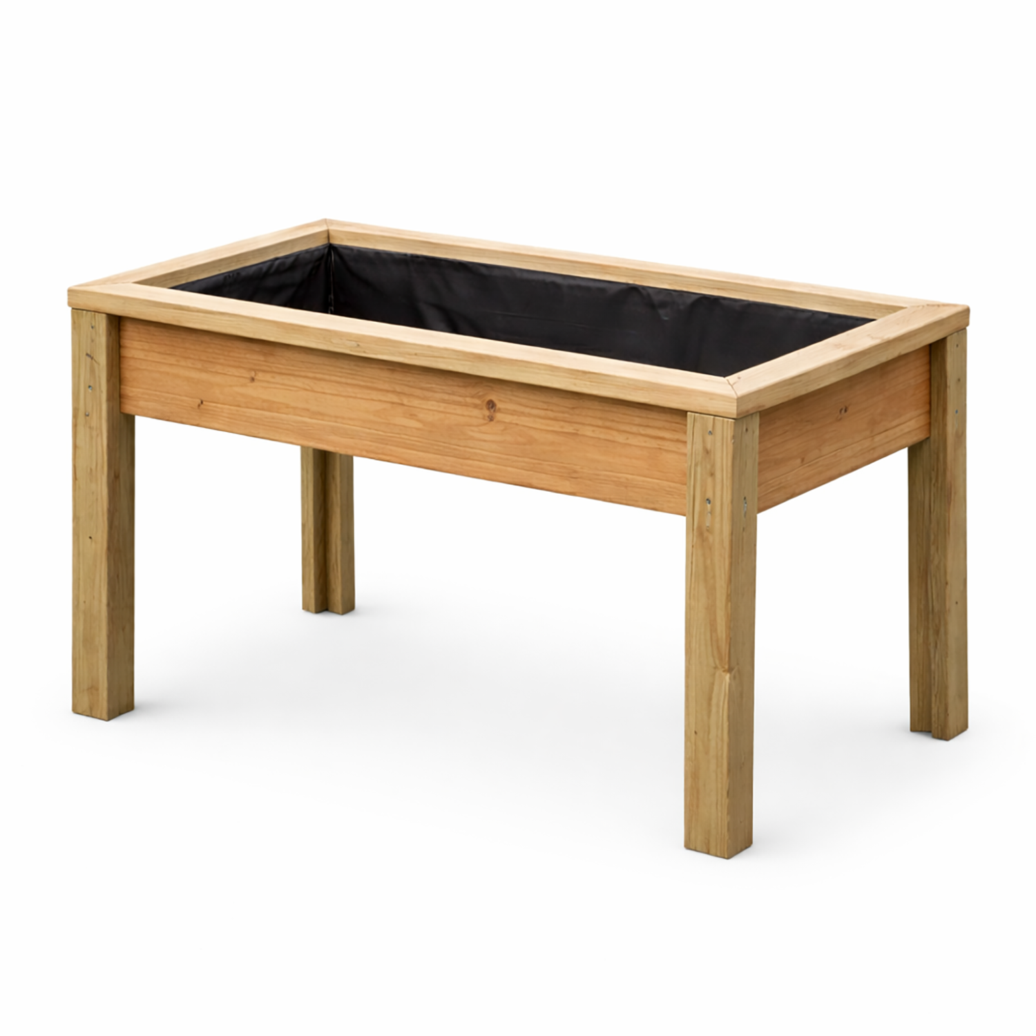 Clever Foxx Ltd Wheelchair Accessible Raised Decking Planter Trough - Natural Wood