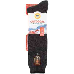 Mens Outdoor Knee High Thermal Merino Wool Socks for Winter