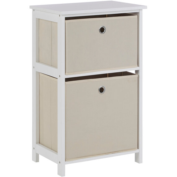 Lindo 2 Natural Fabric Drawers Cabinet