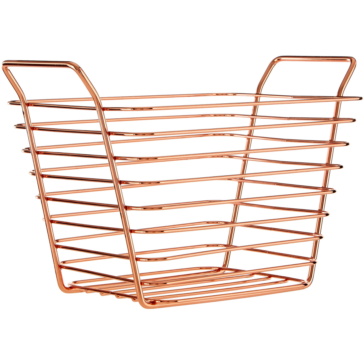 Image of Shine Small Gold Finish Wire Basket&hellip;