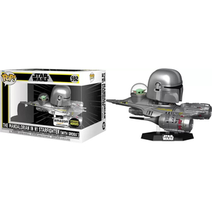 Funko Pop Ride Super Deluxe Star Wars The Mandalorian In N1 Starfighter Grogu