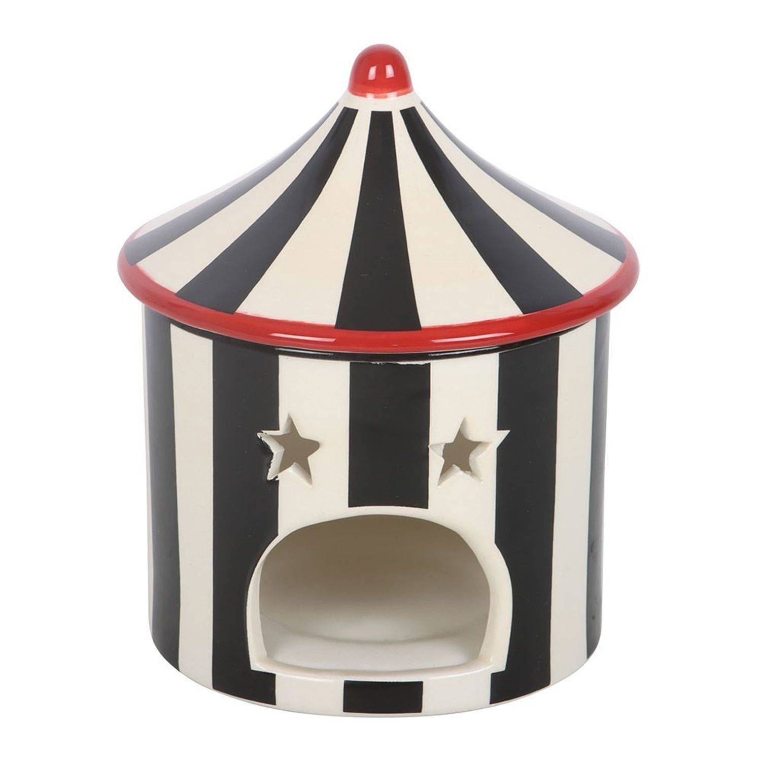 Something Different Circus Tent Oil Burner - Black/White