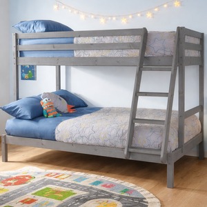 Grey Wooden Triple Bunk Bed shot 16380229
