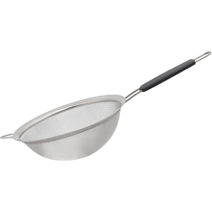 Buckingham Fine Mesh Sieve Strainer Stainless Steel 20 cm Black Handle