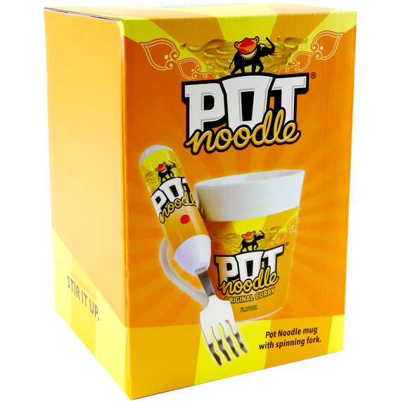 Curry Pot Noodle Gift Set with Spinning Fork