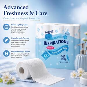 Freedom Inspirations Quilted White Toilet Paper 45 Rolls