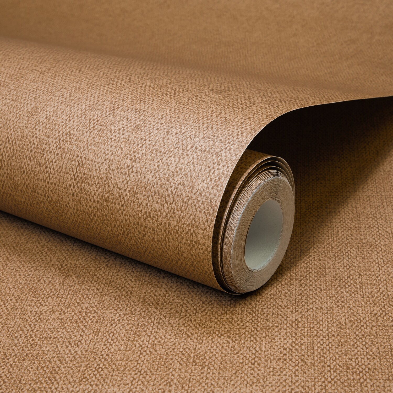 B&Q - Boutique Mini Twill Woven Texture Fabric Effect Pvc-Free Eco WallpaperCopper Brown - Image 2