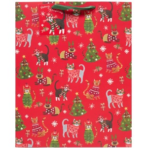 Feline Festive Large Gift Bag