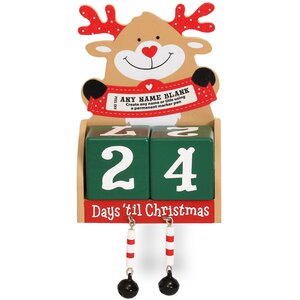 Pre-personalised Wood Advent Block Calendar - Over 80 Titles - Jacob