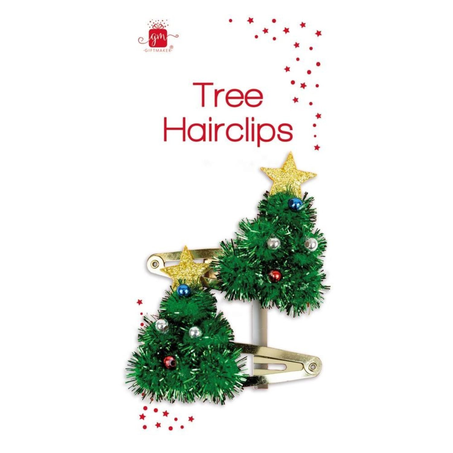 Kdmd Christmas Tree Hair Clips 5 Pack Green - Green