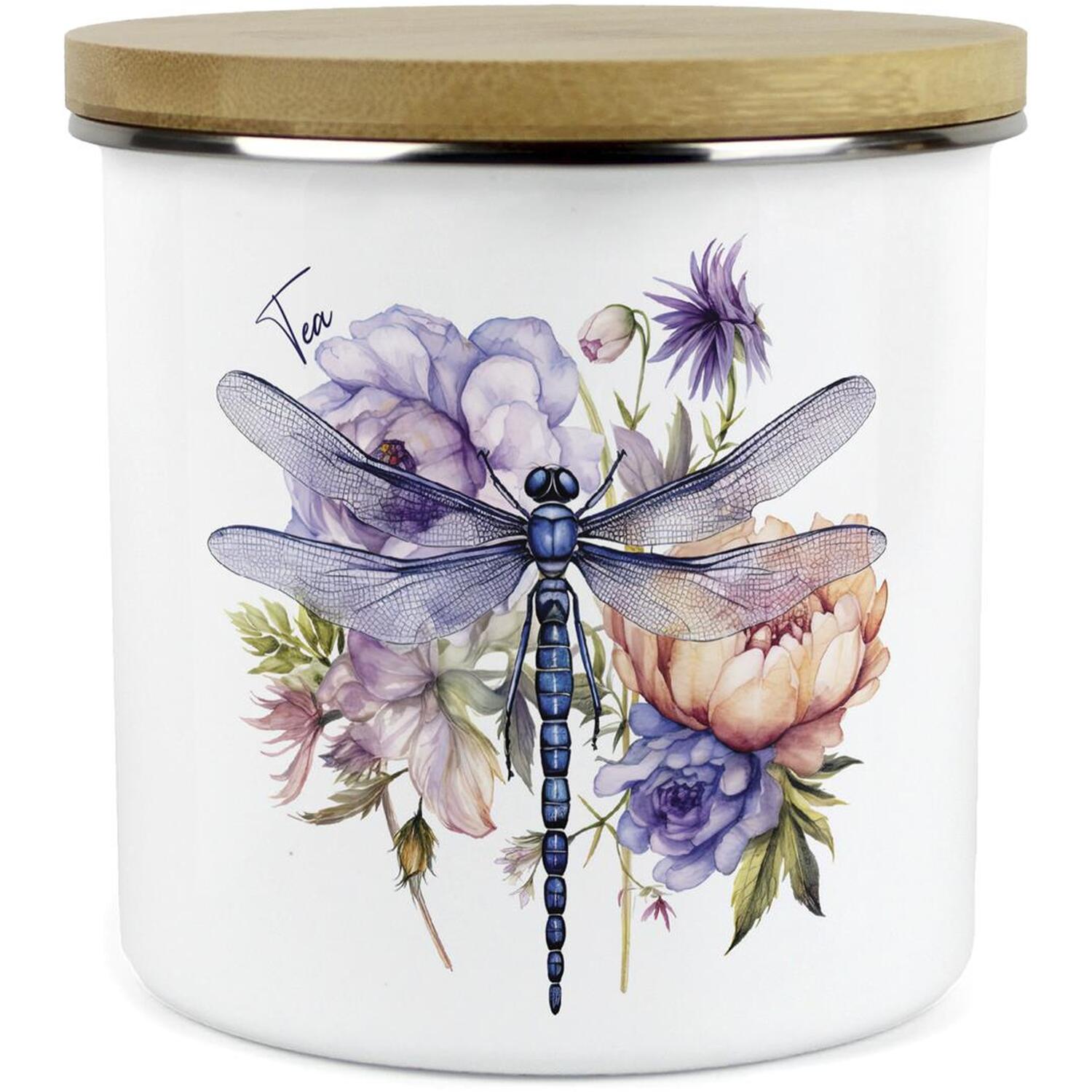 Purely Home Dragonfly Large Kitchen Storage Canister - White