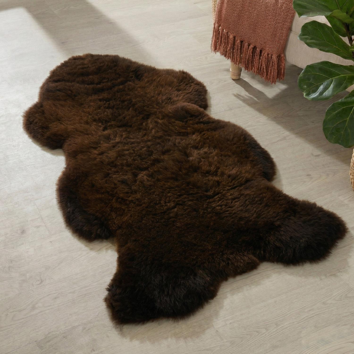 Native Natural British Sheepskin Rug - Brown