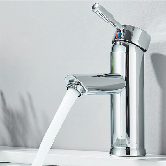 Basin Tap Silver Single Hole