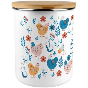 Botanical Hens Extra Large Biscuit Tin