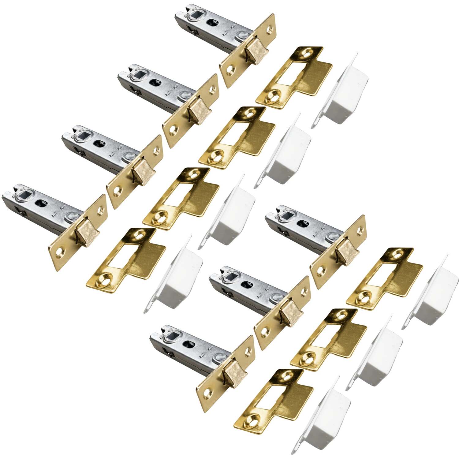 Betley Butterfly Mortice Tubular Door Latch - Polished Brass