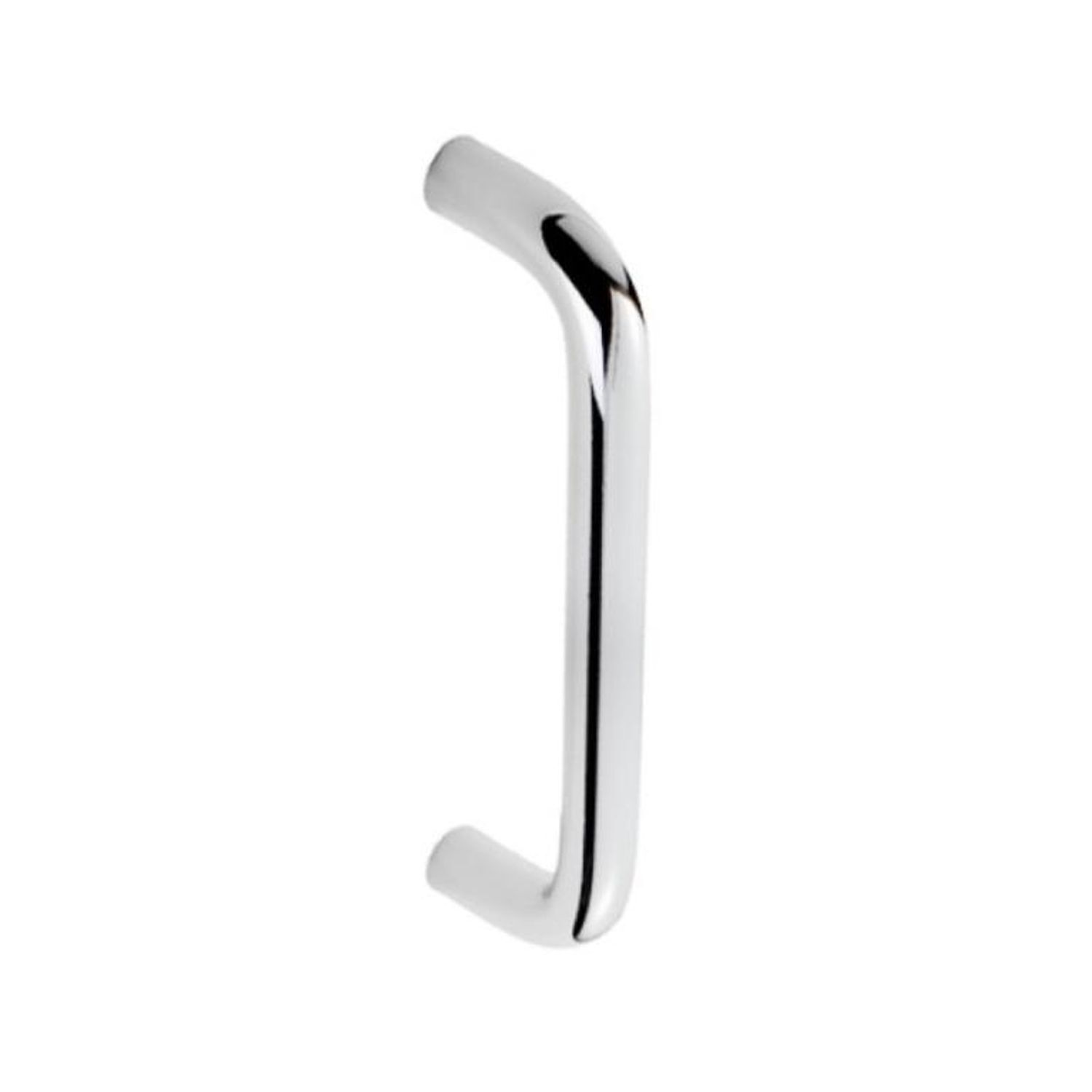 Securit Chrome D-Grip Handle (Pack Of 2) - Silver