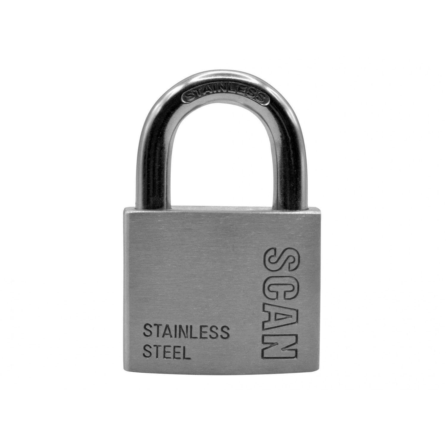 Scan Stainless Steel Padlock - Multi Colour