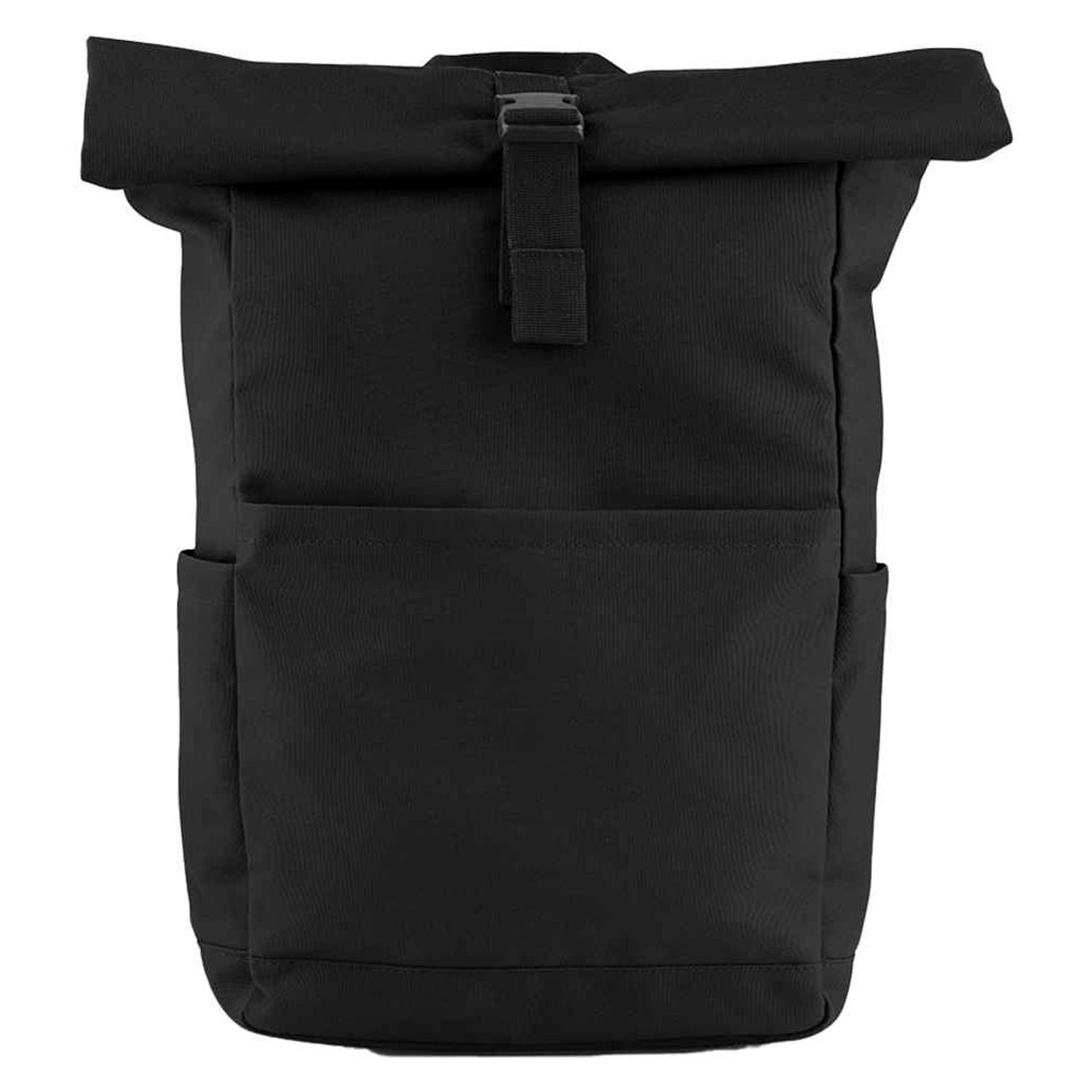 Bagbase Men's Black Premium Roll Top Backpack In - Image 2