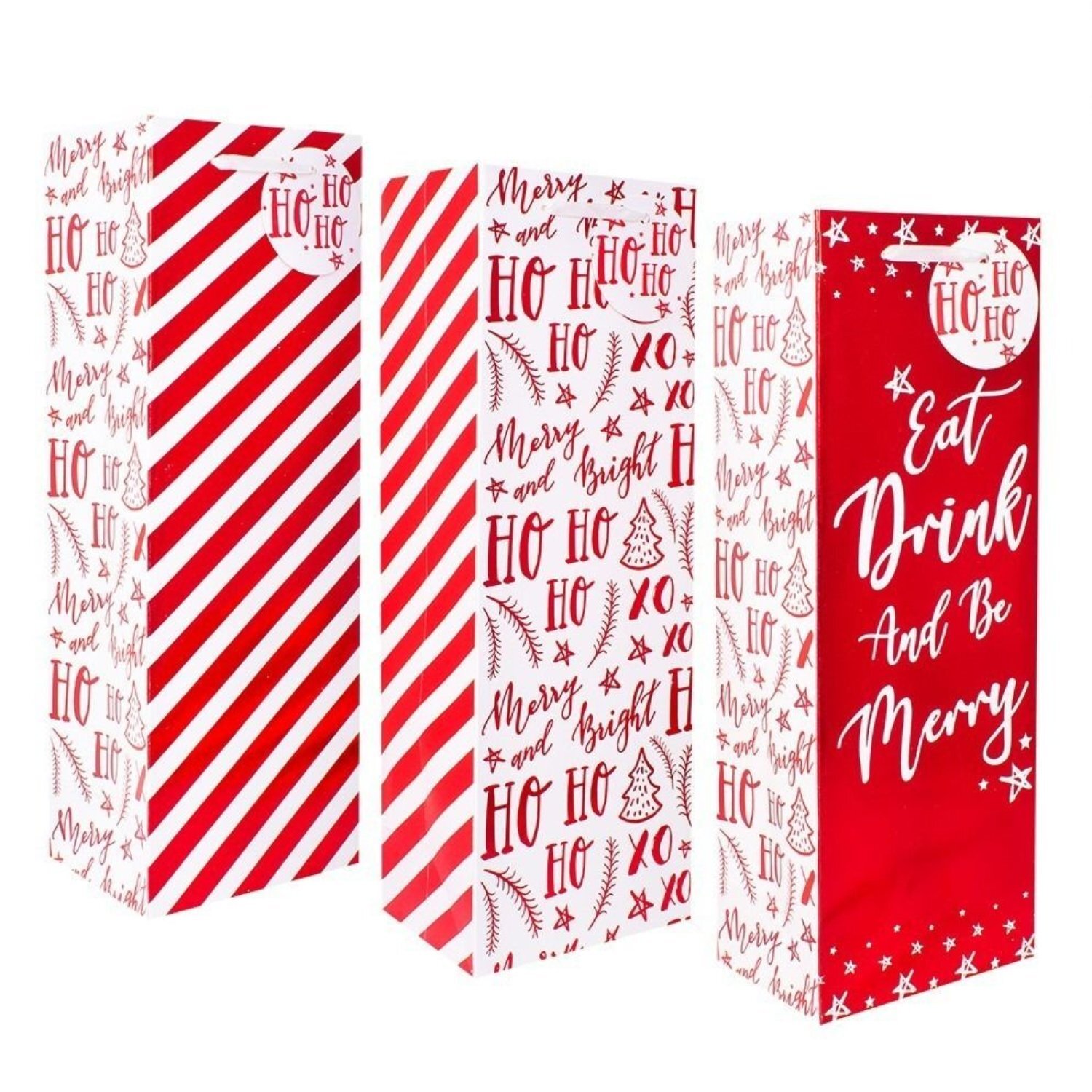 Kdmd Unisex Red Bottle Gift Bags 6 Pack Bottle Bag - Image 2