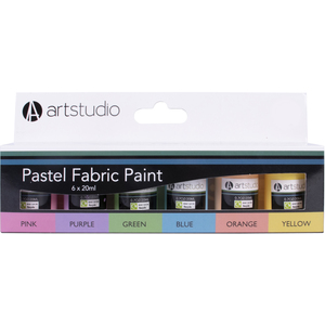 Pack of 6 Fabric Paints
