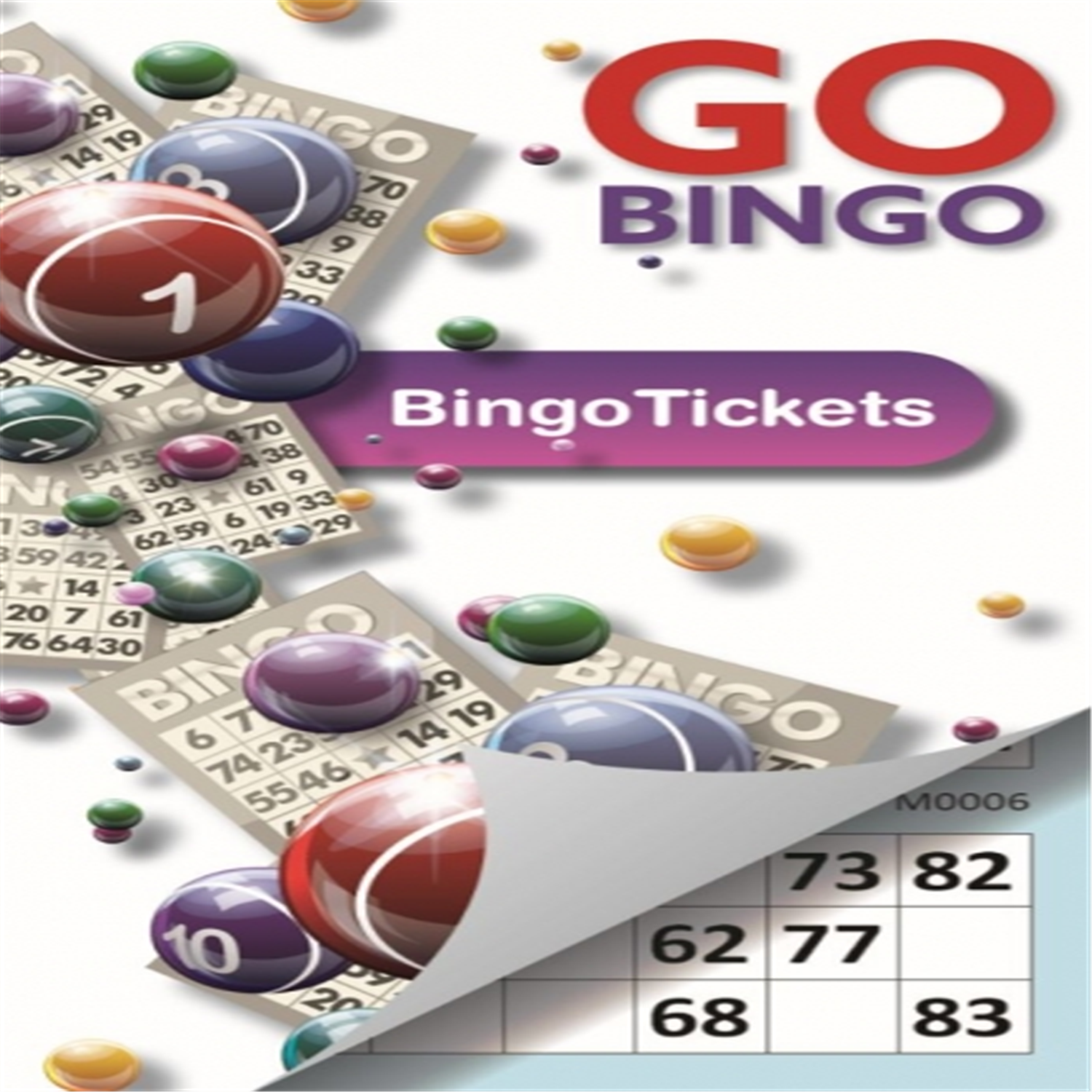 Martello 83 Sheets Bingo Tickets Pad - Blue - Image 5
