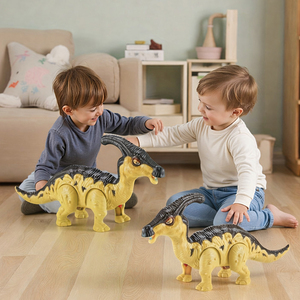 Electric Walking Dinosaur Toy with Lights, Sounds and Moving Tail