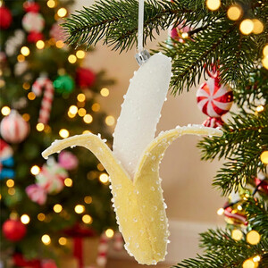 Sparkly Banana Hanging Decoration