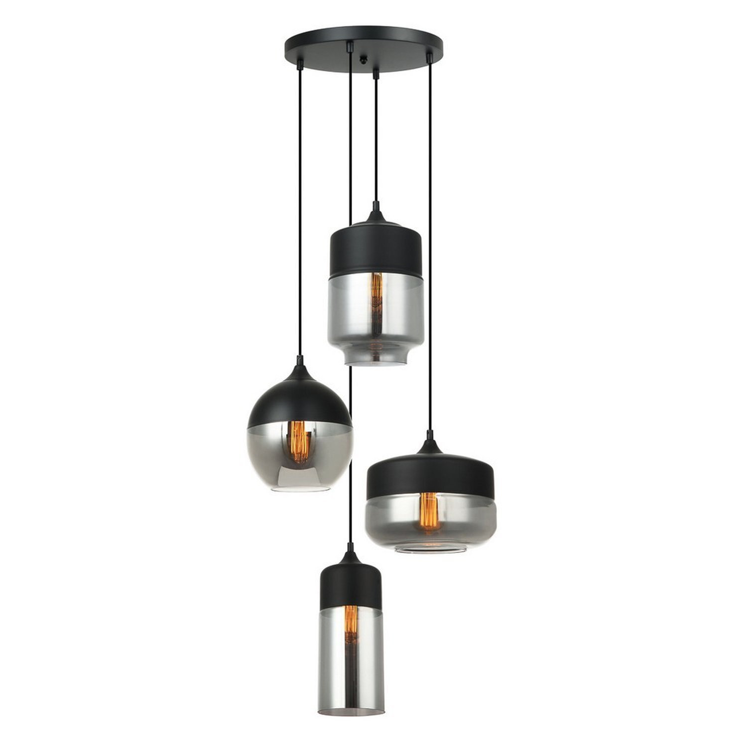 Italux Lighting Modern Pendant Light Black R - Black