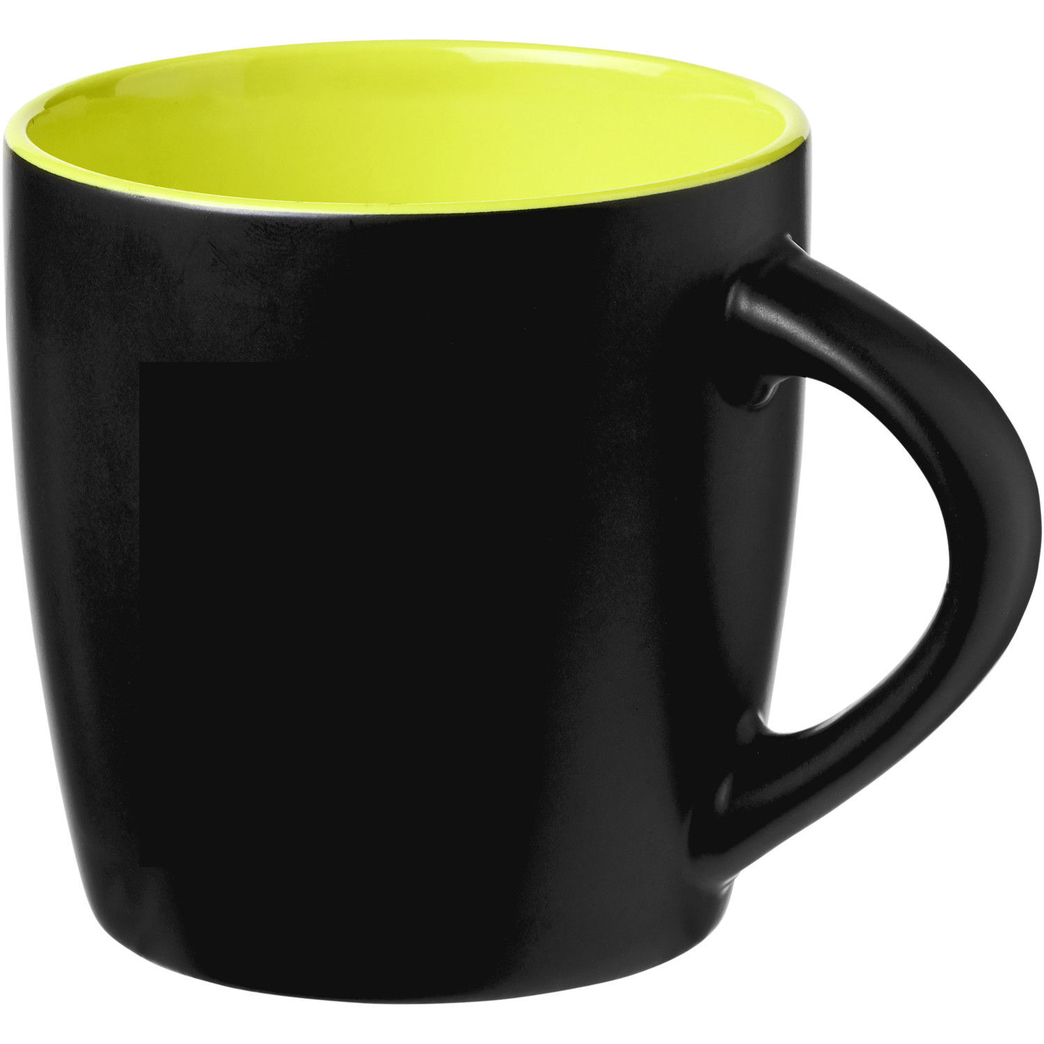 Bullet Riviera Ceramic Mug - Solid Black/Lime