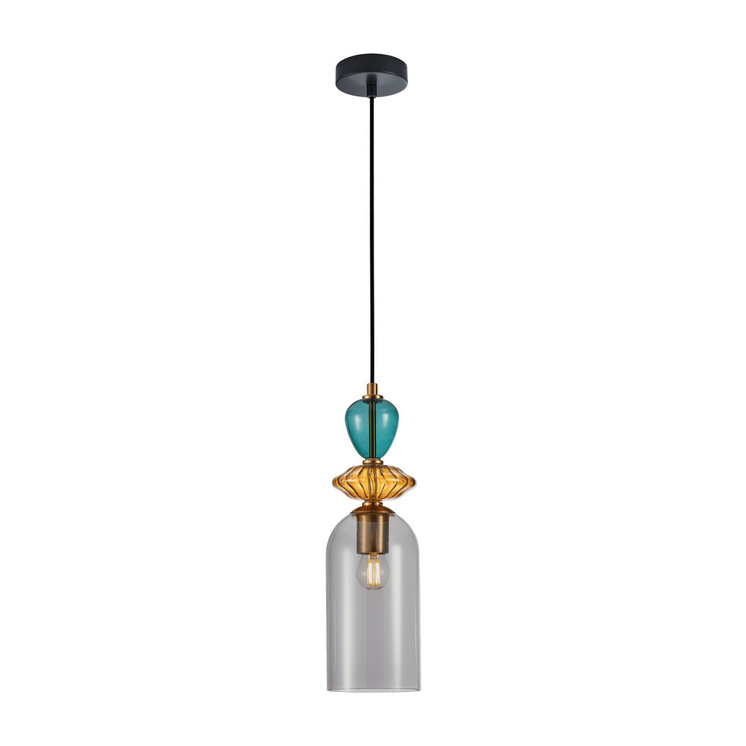 Italux Lighting Busco Pendant Light Black D - Black