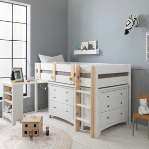 Una Sleepstation with 2 Chest of Drawers & Desk