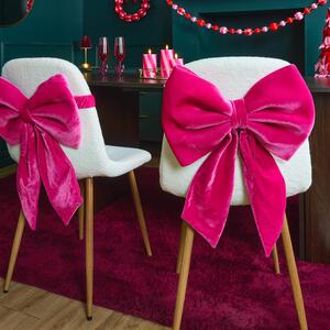 OHS 4 Pack Velvet Chair Bows
