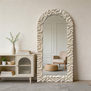 Waved Arched Mirror