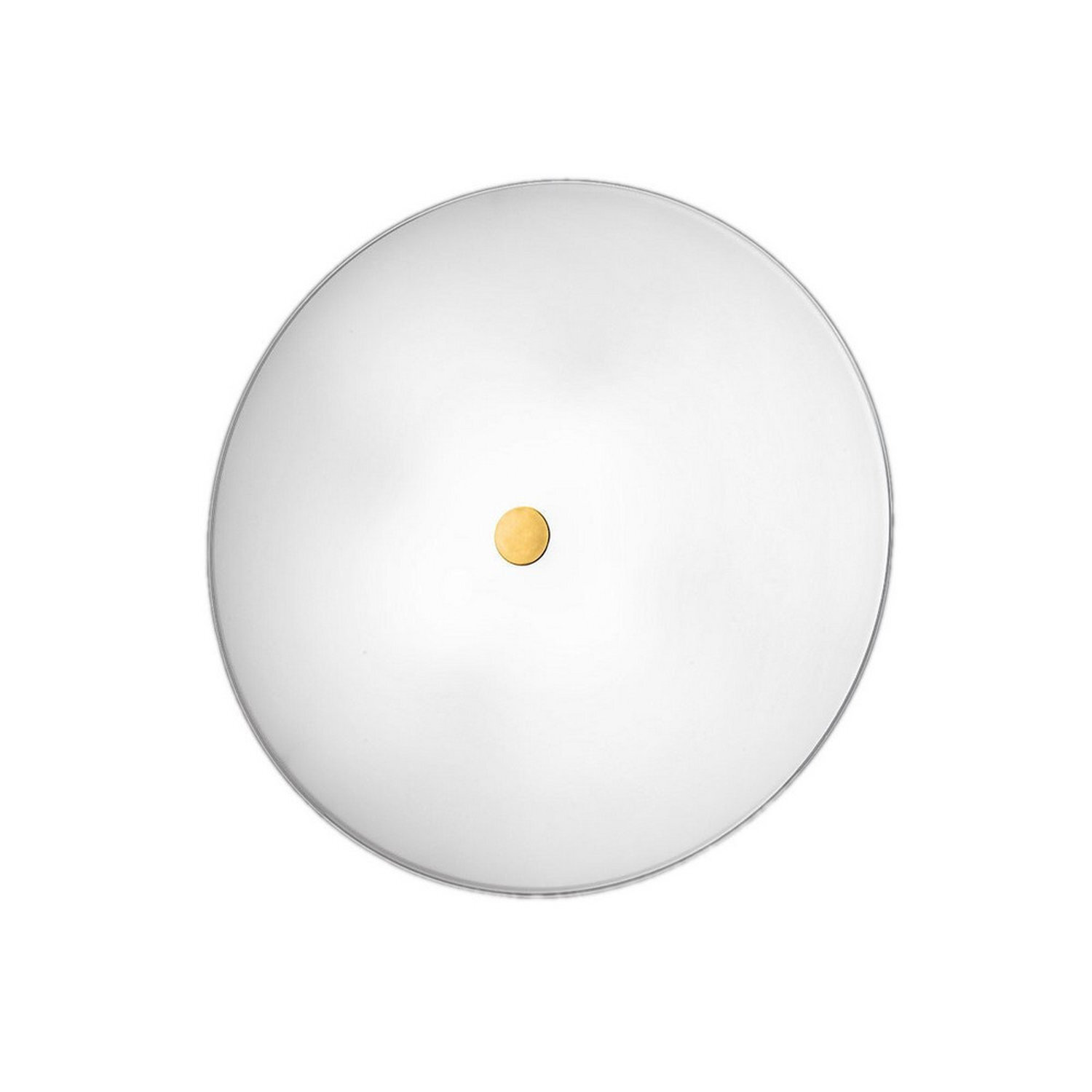 B&Q -  Luminosa Centro Designer Glass Simple Flush Ceiling Light Polished Gold3X E27 - Image 4
